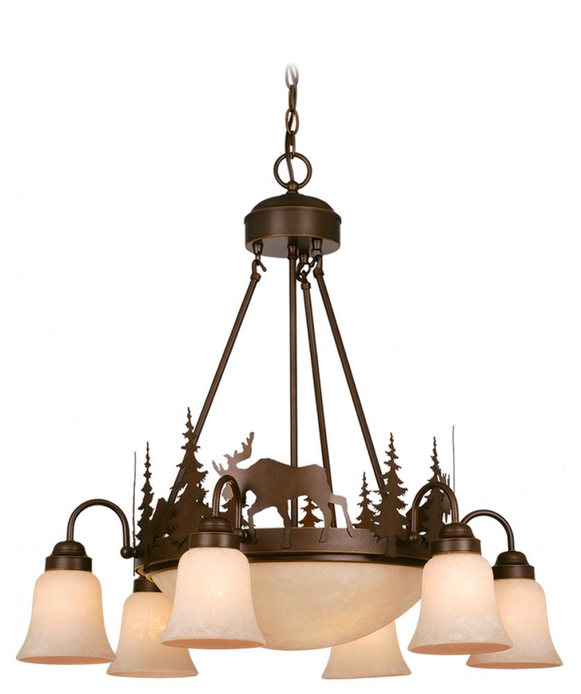 Vaxcel International Yellowstone Moose Chandelier - Thumbnail 3
